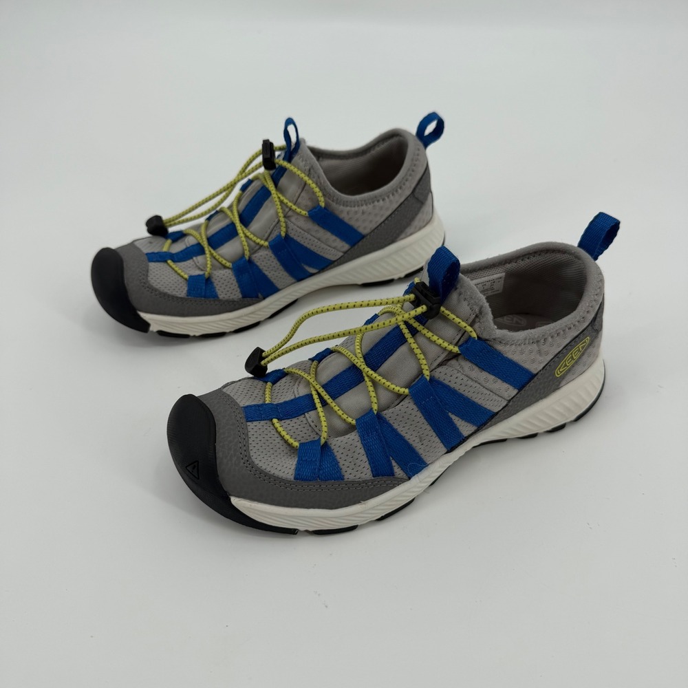 KEEN Chandler 2 CNX Youth Hiking Sneakers Grey Blue Lime Green 1028741 Size 2Y